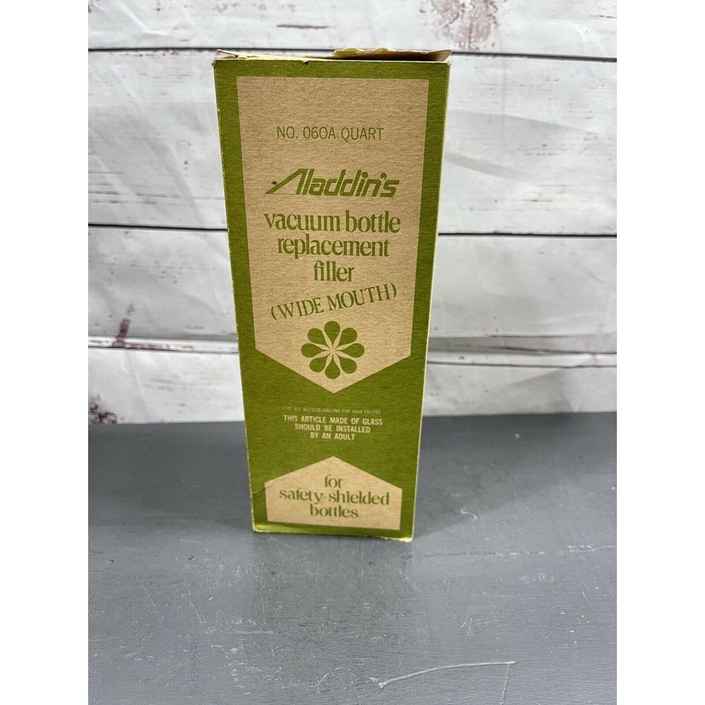 Aladdin's Thermos Bottle Replacement Filler Wide Mouth No. 060A Quart NOS